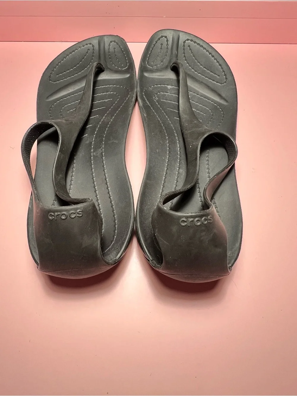 Crocs Serena (Sexi) Black Sandals Flip Flops, Women’s Size 9